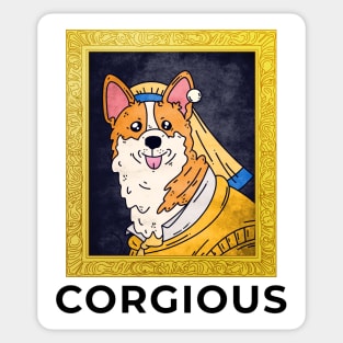 Corgious Funny Corgi Gorgeous Pet Sticker